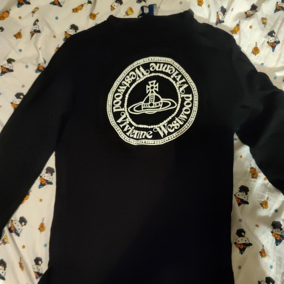 Vivienne Westwood Tops - Vivienne Westwood Black and White Logo Crewneck Sweater